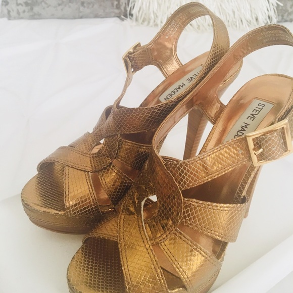 Hitower Steve Madden Bronze Heels - Picture 3 of 4